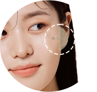 옆광대를 안쪽으로 쑥 밀어넣기 이미지